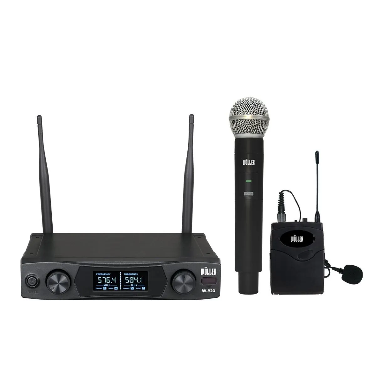 W-920Ee 2 Kanal El Mikrofonlu Telsiz Seti