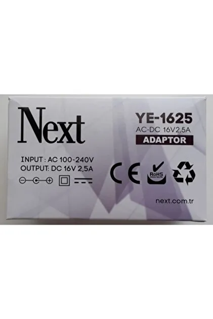 Ye 1625 16V 2,5A Adaptör