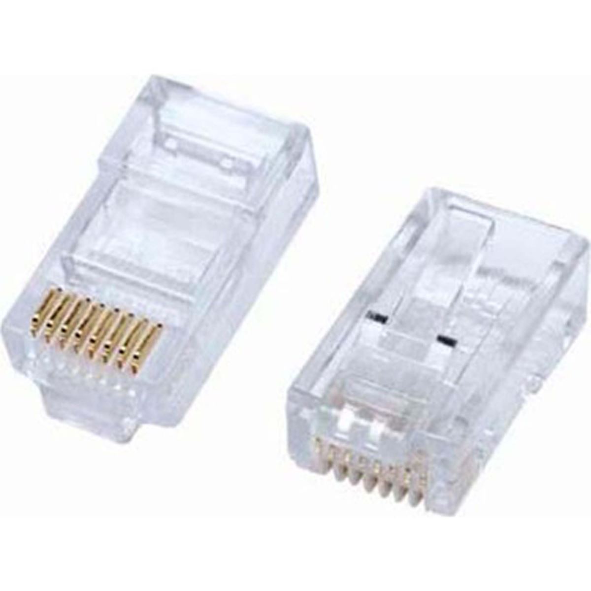 8P8C RJ45 Plug 100'lü Paket Ağ Kablosu Konnektörü