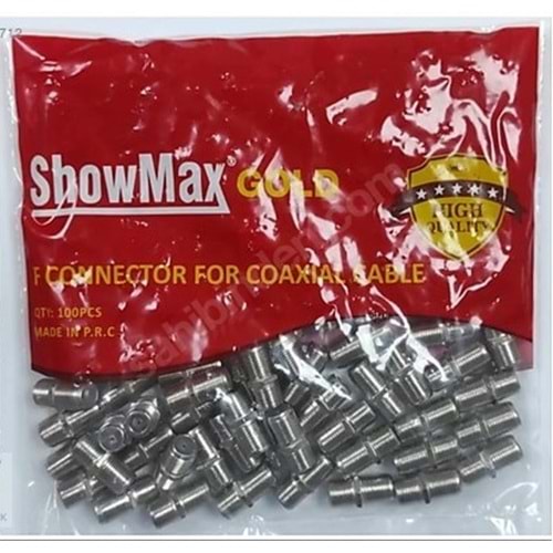 Showmax SH-4301 Gold F Ara Konnektör - 100'lü Paket