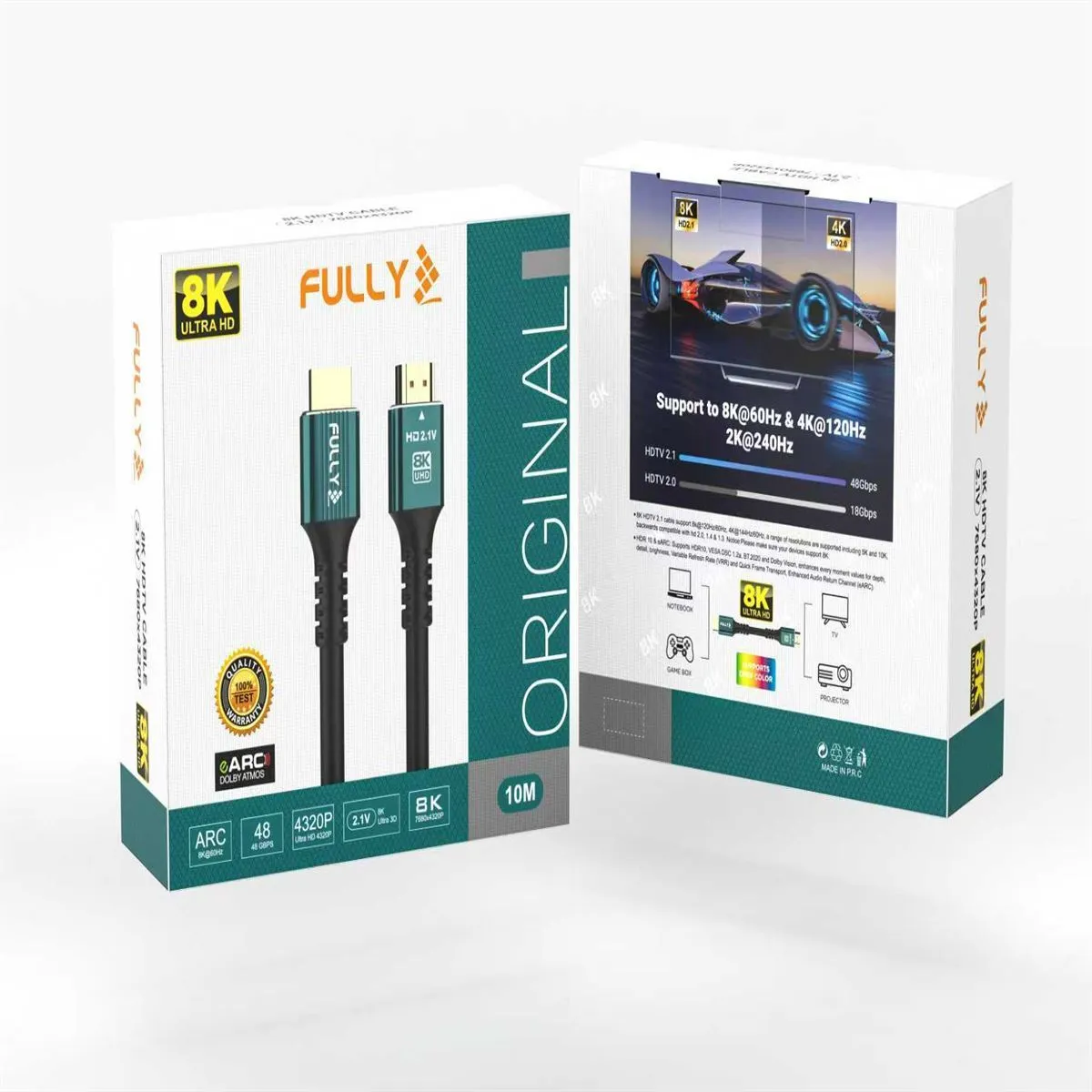 15 Metre 8K HDMI Kablo, Uzun Mesafe Yüksek Çözünürlük