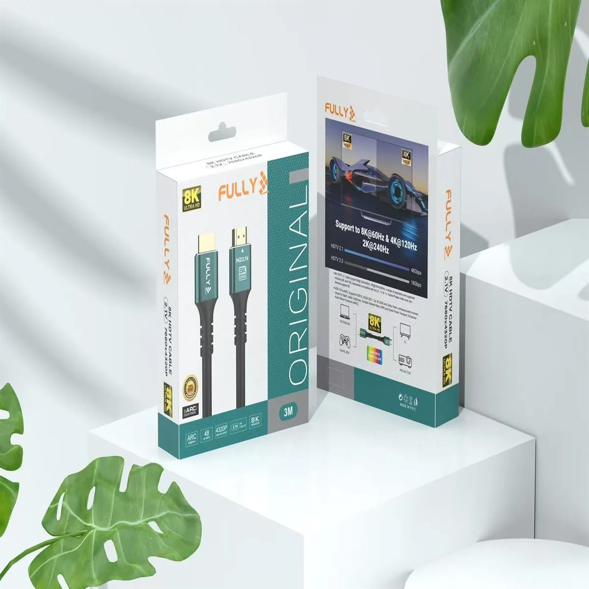 3 Metre 8K HDMI Kablo, Yüksek Çözünürlük Bağlantı Kablosu