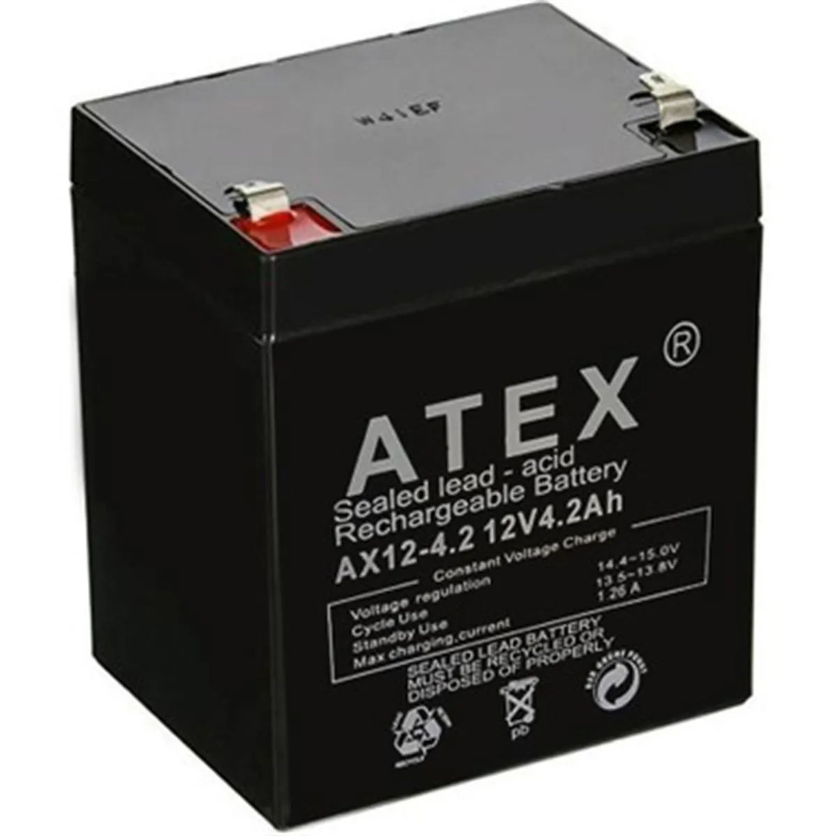 Atex 12V 4.2A Akü, Yedek Güç Kaynağı