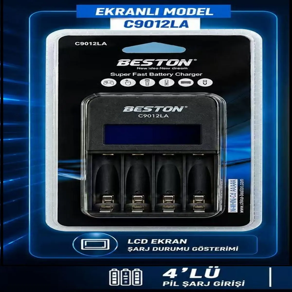Beston C9012La Pil Şarj Cihazı