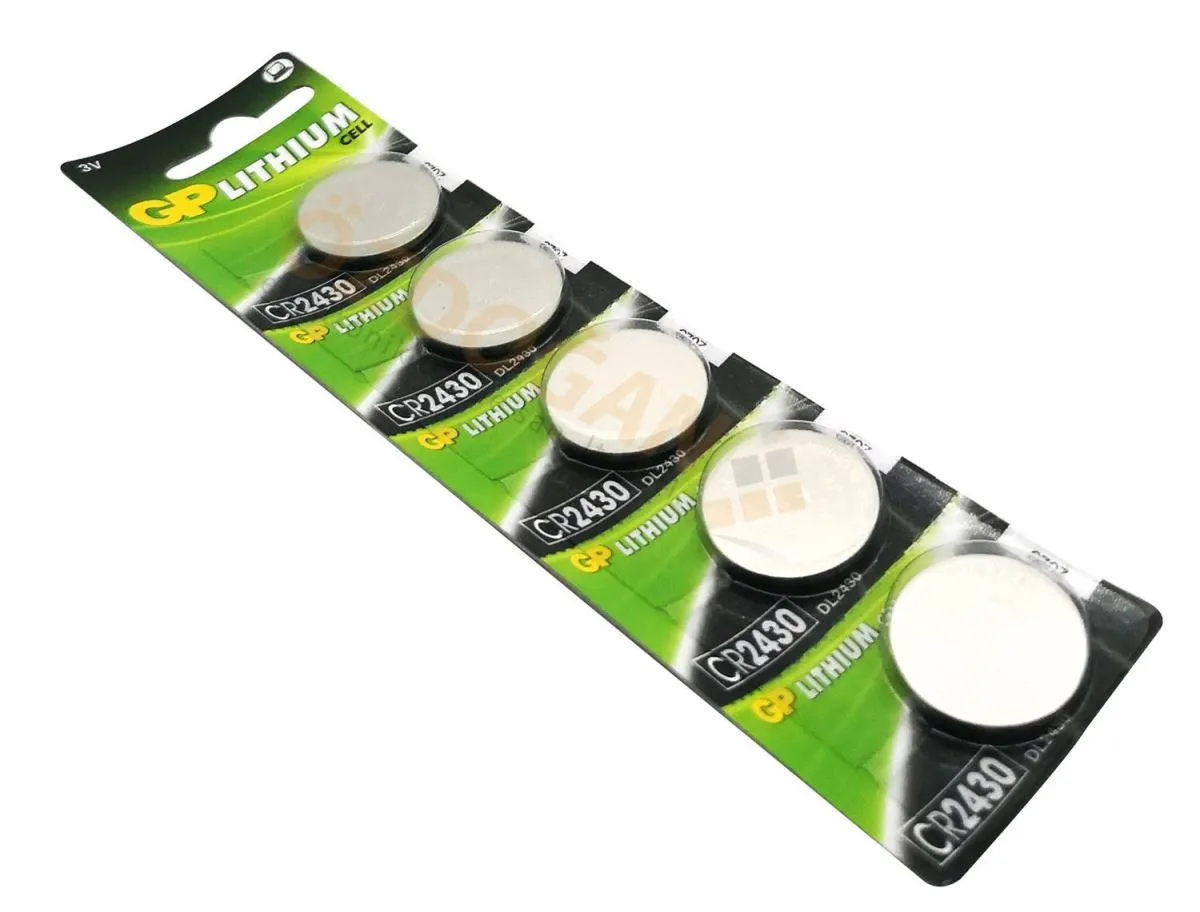 GP CR2430 3V Lityum Düğme Pil - 5'li Blister Paket