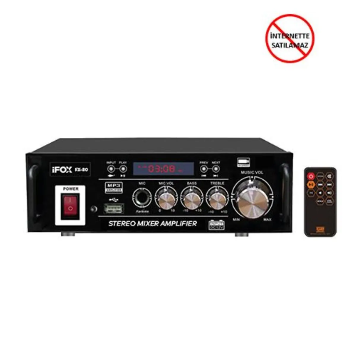 İfox FX-80 80 Watt Stereo Amplifikatör