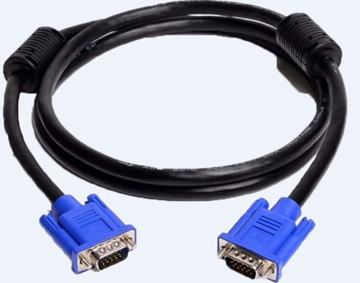 VGA Kablo 5 Metre Siyah Monitör Bağlantı Kablosu